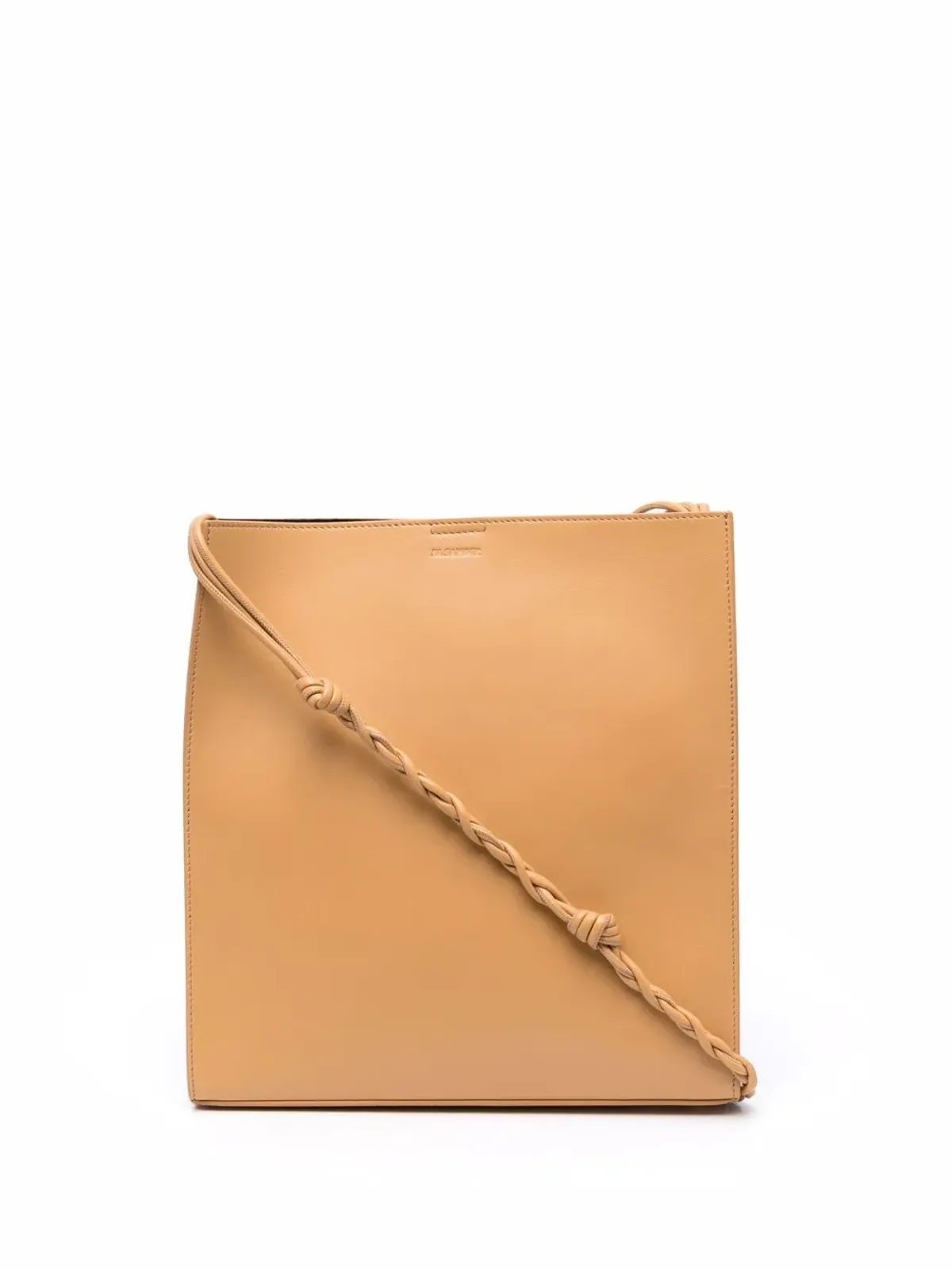 Jil Sander タングル エンボス ロゴ レザーバッグ - 画像1