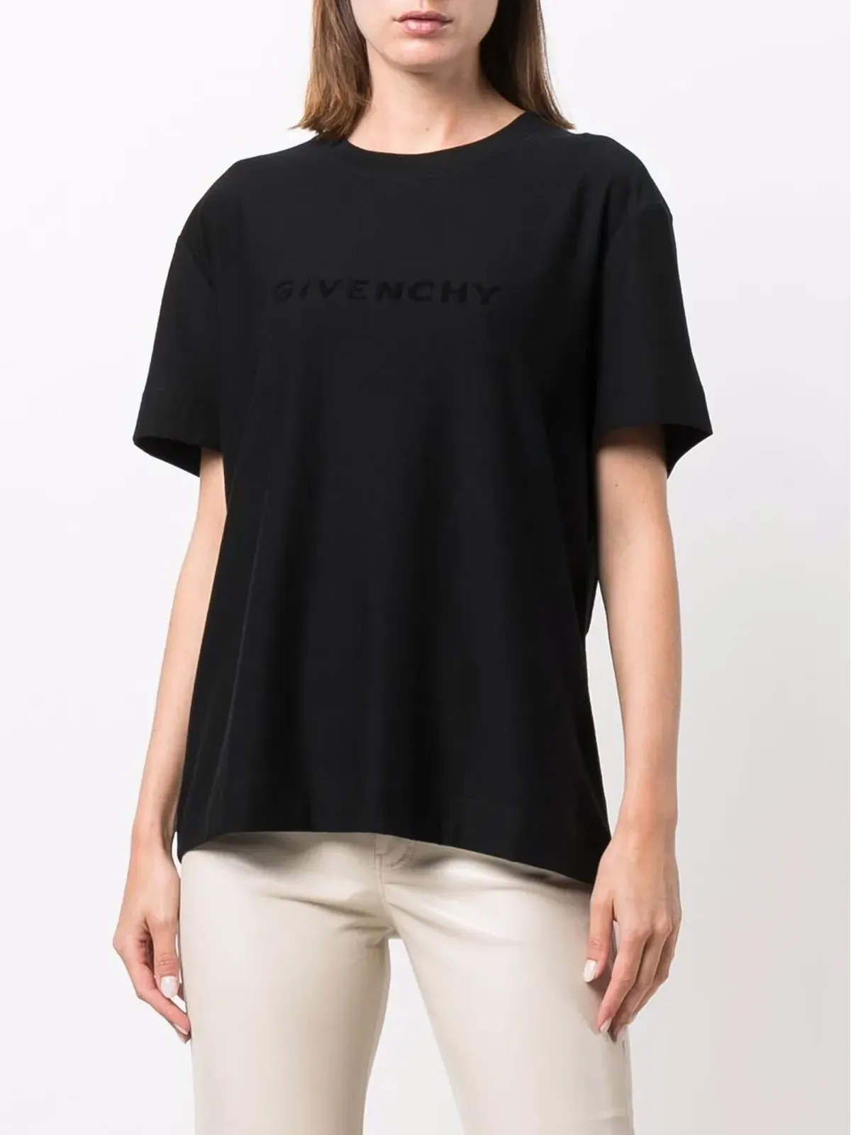 Givenchy ロゴプリント半袖Tシャツ - ブラック - 画像3