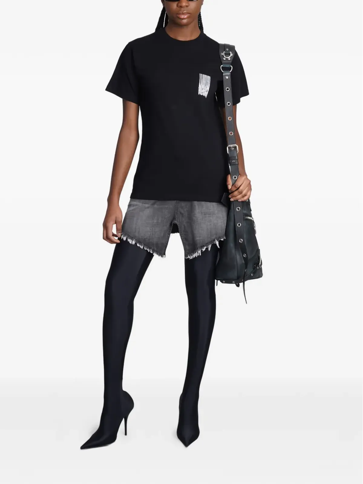 Balenciaga バーコード柄プリントTシャツ - 画像2