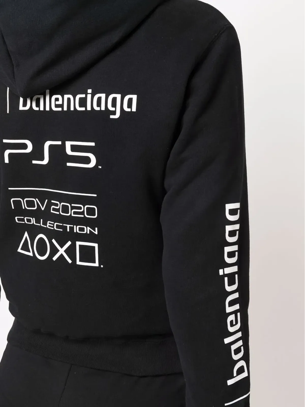 Balenciaga PS5フーディ ブラック - 画像5