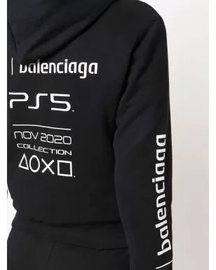 Balenciaga PS5フーディ ブラック - サムネイル5