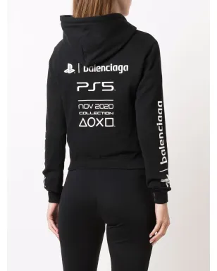 Balenciaga PS5フーディ ブラック - サムネイル4