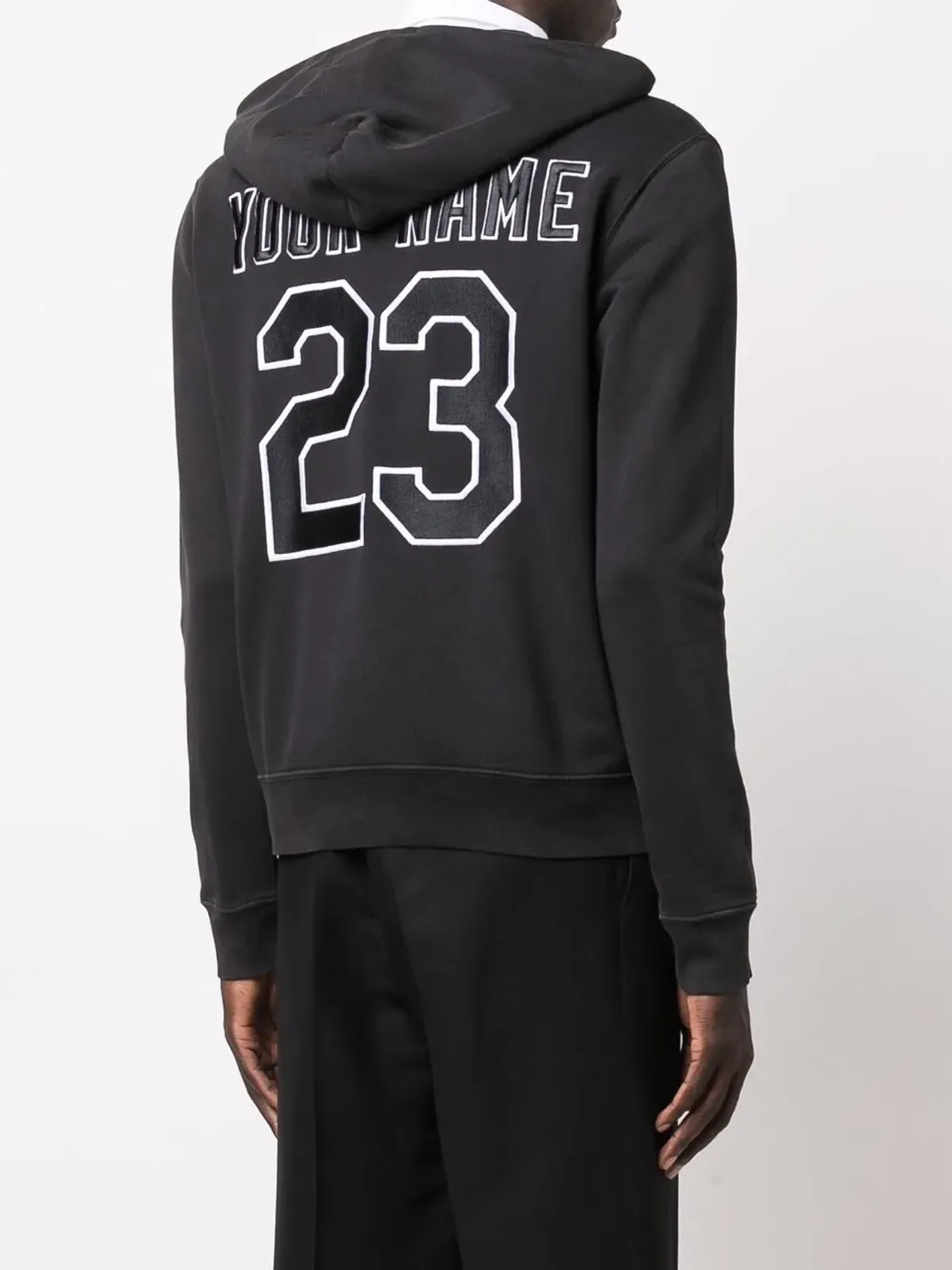 Off-White x MLB Chicago White Sox ロゴプリント フーディー（ブラック） - 画像4