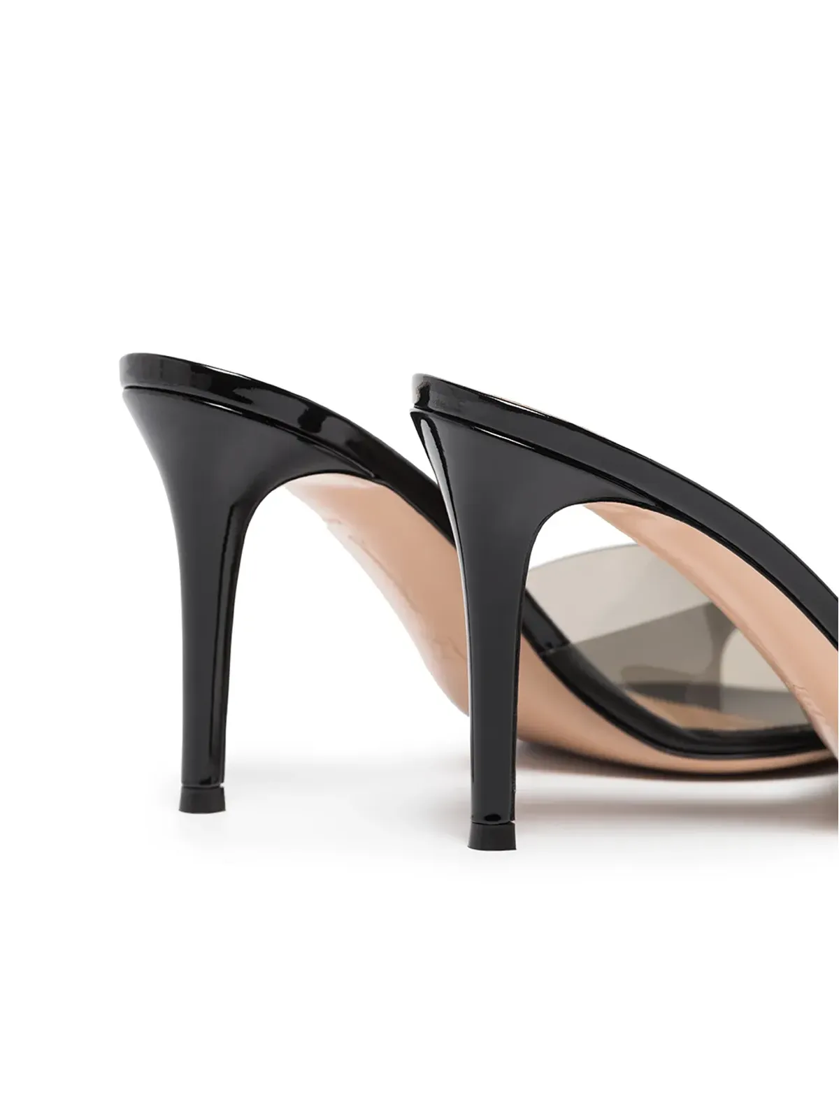 Gianvito Rossi Elle 透明ストラップ ミュール - White - 画像4