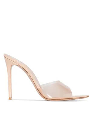 Gianvito Rossi Elle 105mm 透明ストラップミュール - サムネイル1