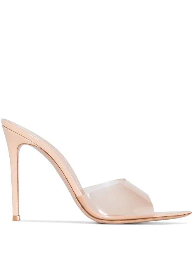 Gianvito Rossi Gianvito Rossi Elle 105mm 透明ストラップミュールの商品画像