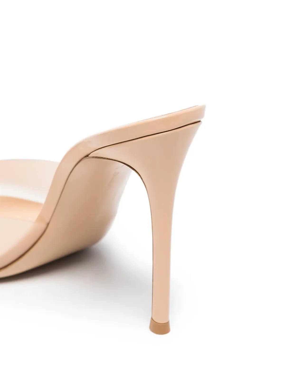 Gianvito Rossi Elle 105mm 透明ストラップミュール - 画像4