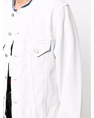 Maison Margiela ロー・カットカラー デニムジャケット - サムネイル5
