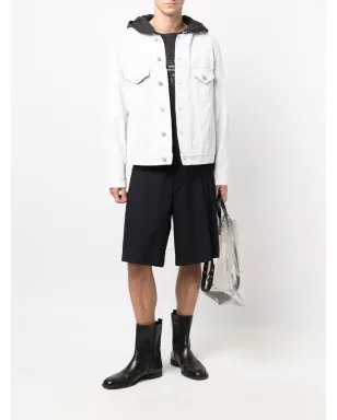 Maison Margiela ロー・カットカラー デニムジャケット - サムネイル2