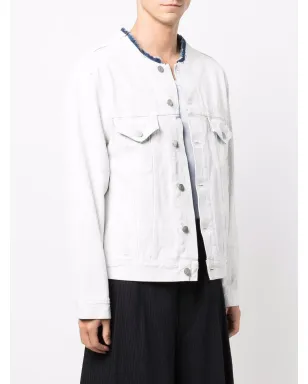 Maison Margiela ロー・カットカラー デニムジャケット - サムネイル3