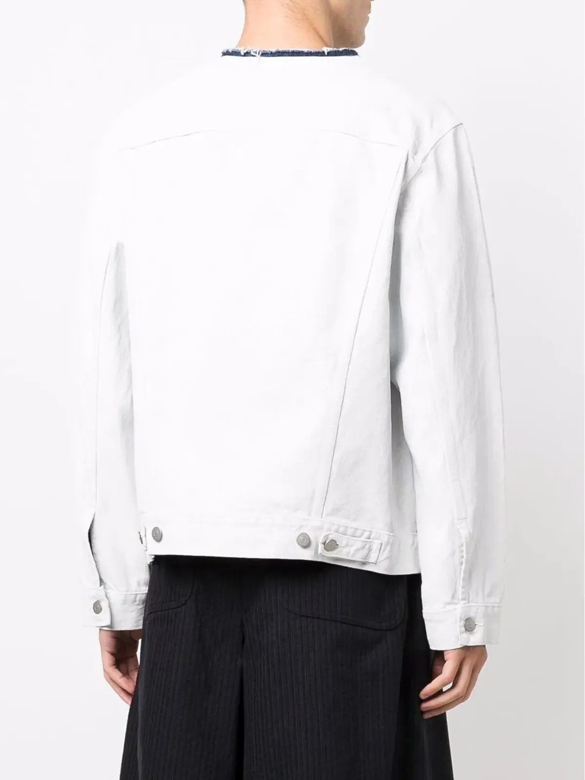 Maison Margiela ロー・カットカラー デニムジャケット - 画像4
