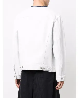 Maison Margiela ロー・カットカラー デニムジャケット - サムネイル4