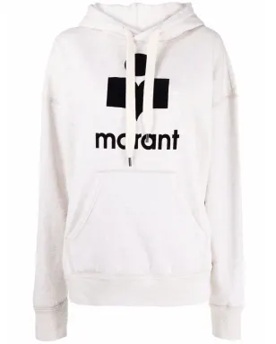 MARANT ÉTOILE Mansel logo-print hoodie - Neutrals - サムネイル1