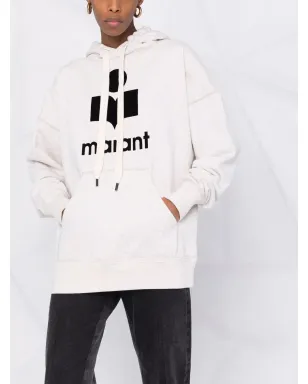MARANT ÉTOILE Mansel logo-print hoodie - Neutrals - サムネイル5
