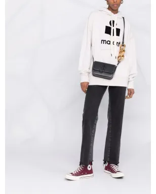 MARANT ÉTOILE Mansel logo-print hoodie - Neutrals - サムネイル2