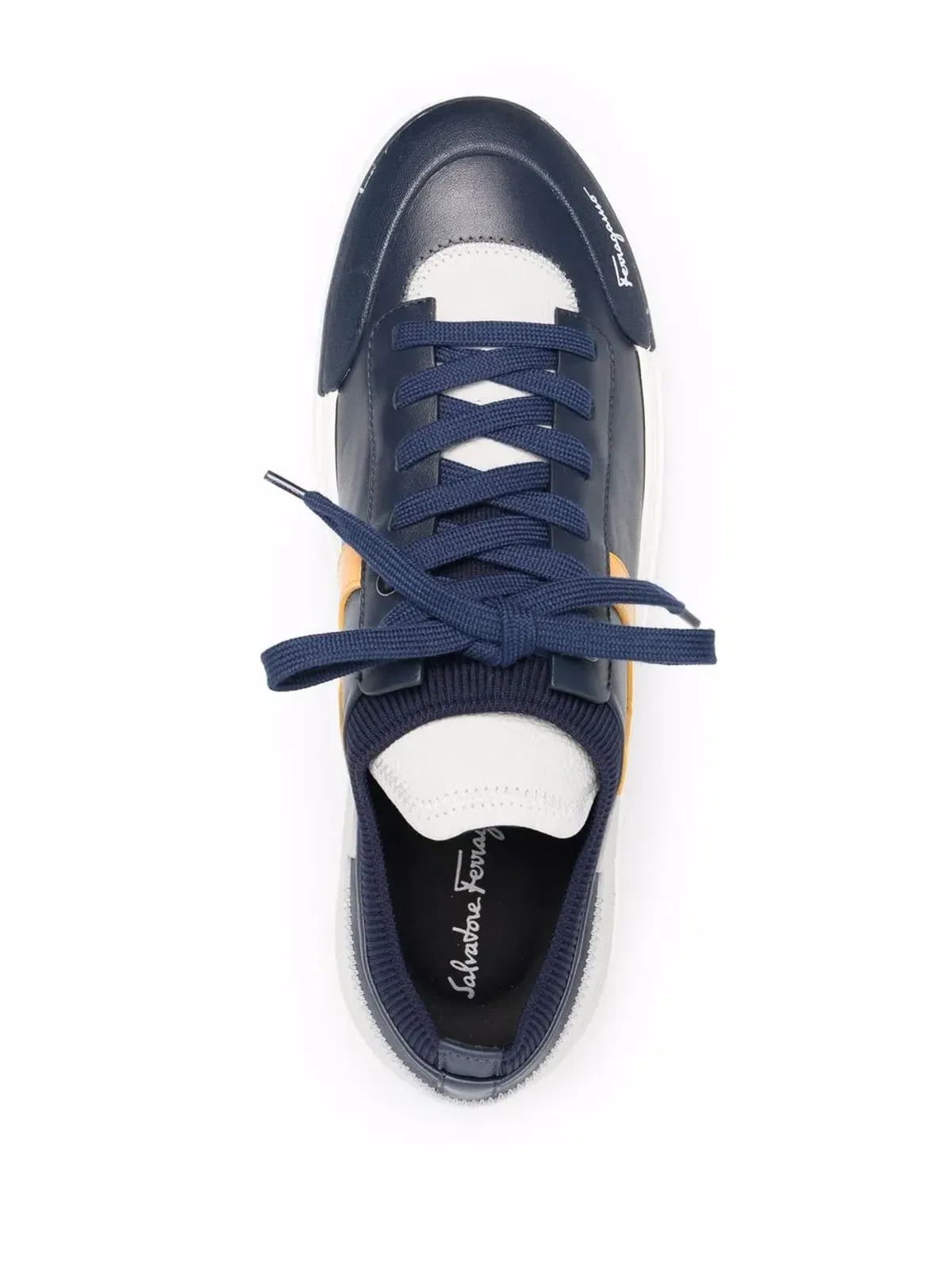 Ferragamo ロゴプリント レースアップスニーカー - 画像4
