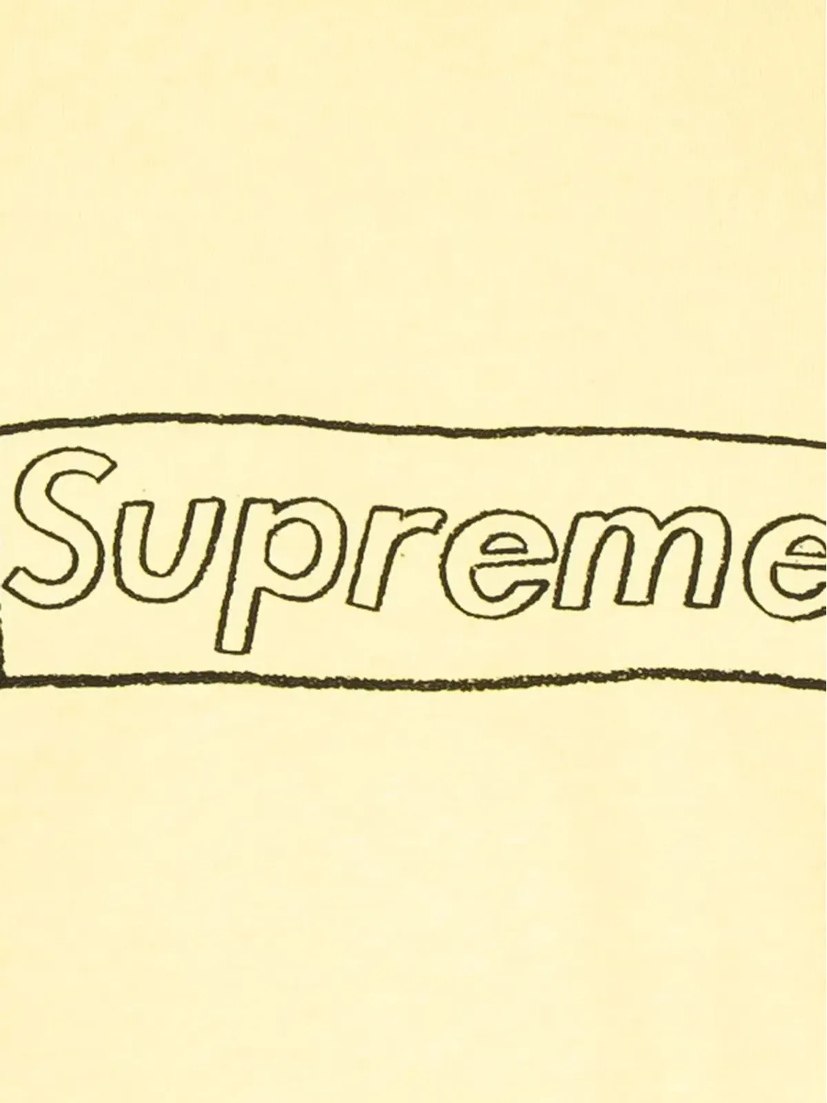 Supreme KAWS ChalkロゴTシャツ - 画像3