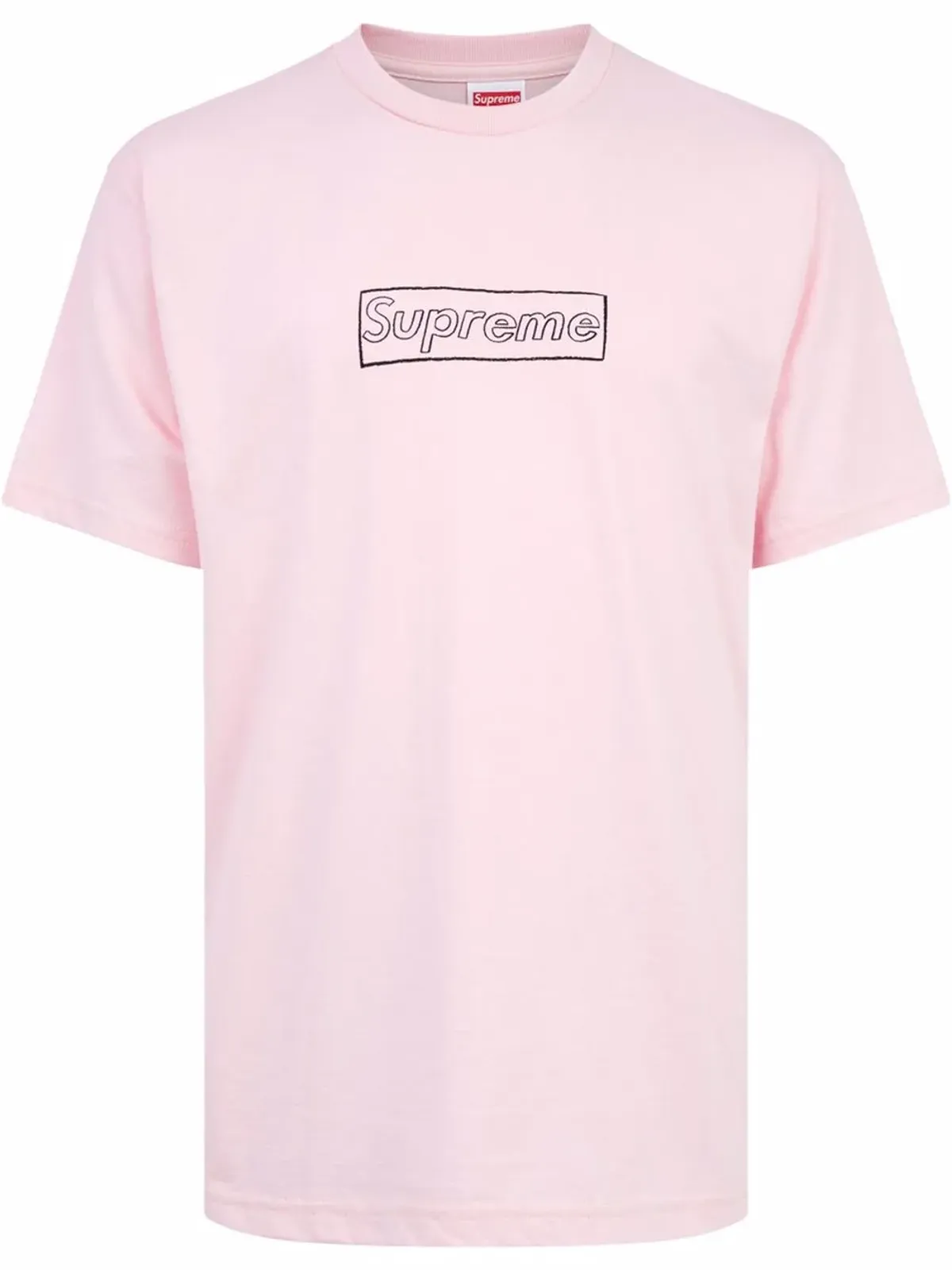 Supreme KAWS チョークロゴ クルーネックTシャツ - 画像1
