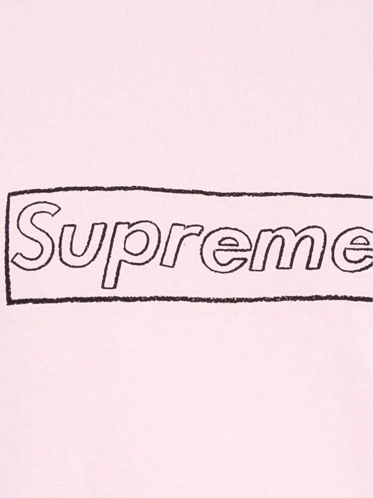 Supreme KAWS チョークロゴ クルーネックTシャツ - 画像3