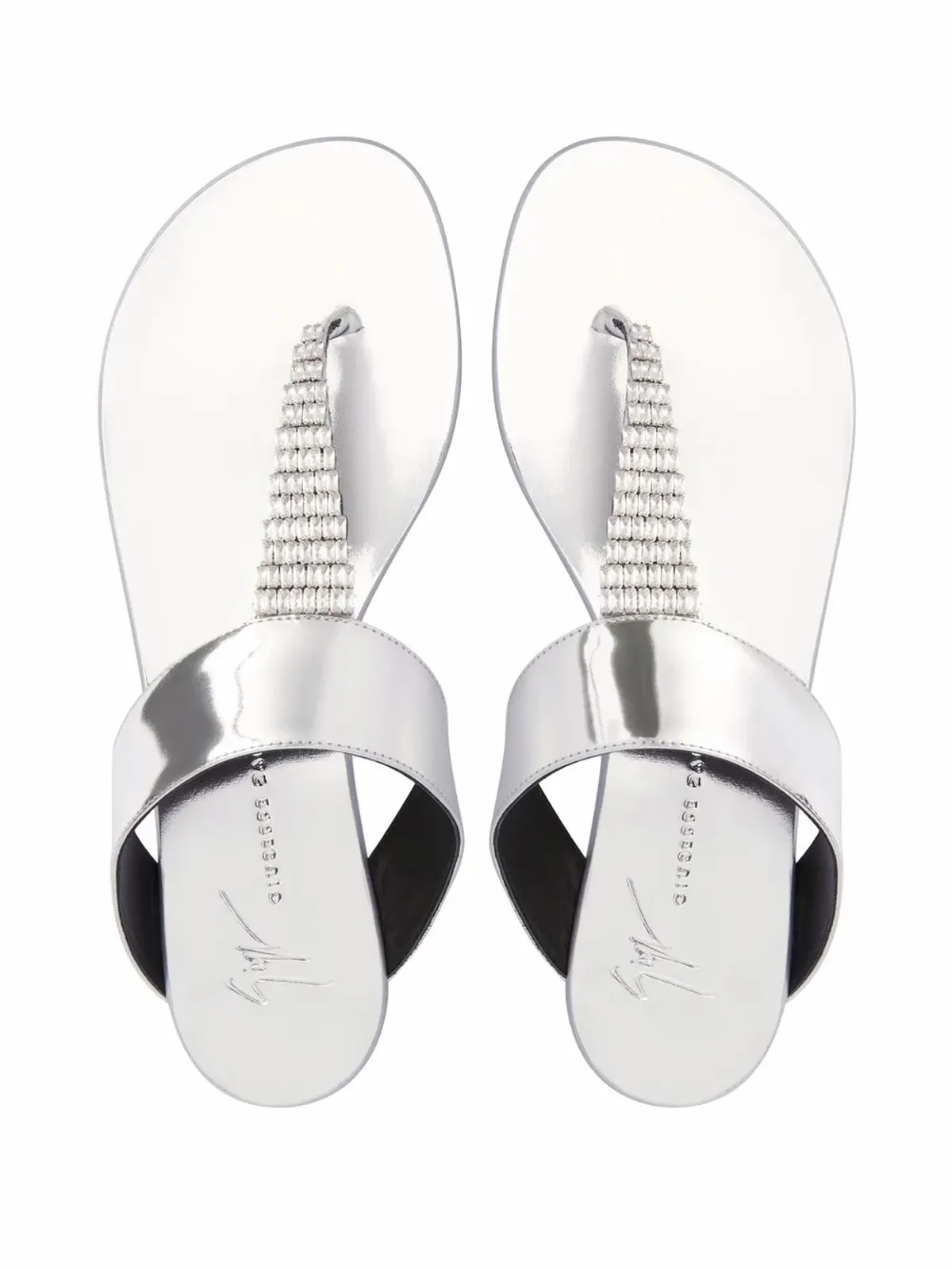 Giuseppe Zanotti Cleta クリスタル装飾サンダル - 画像4