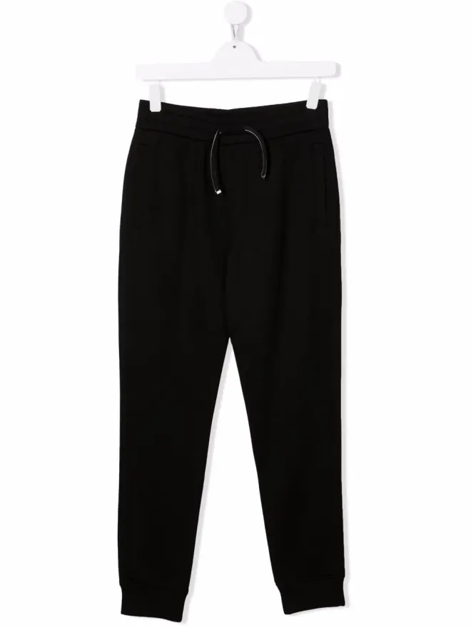 Emporio Armani Kids Emporio Armani Kids ドローコード付きジャージー トラックパンツ - ブラックの商品画像