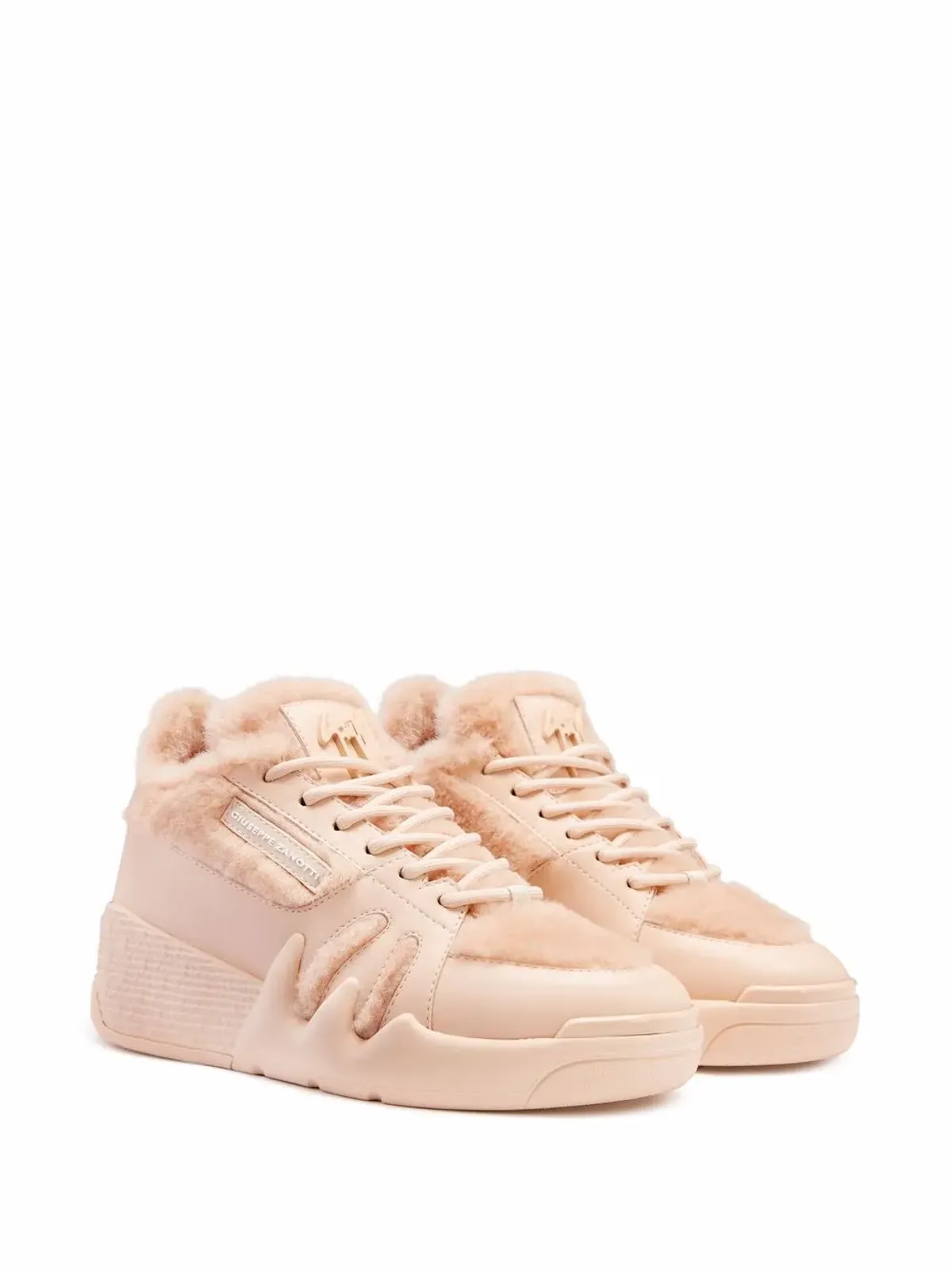 Giuseppe Zanotti タロン シアーリングライニング ミッドトップスニーカー - ピンク - 画像2