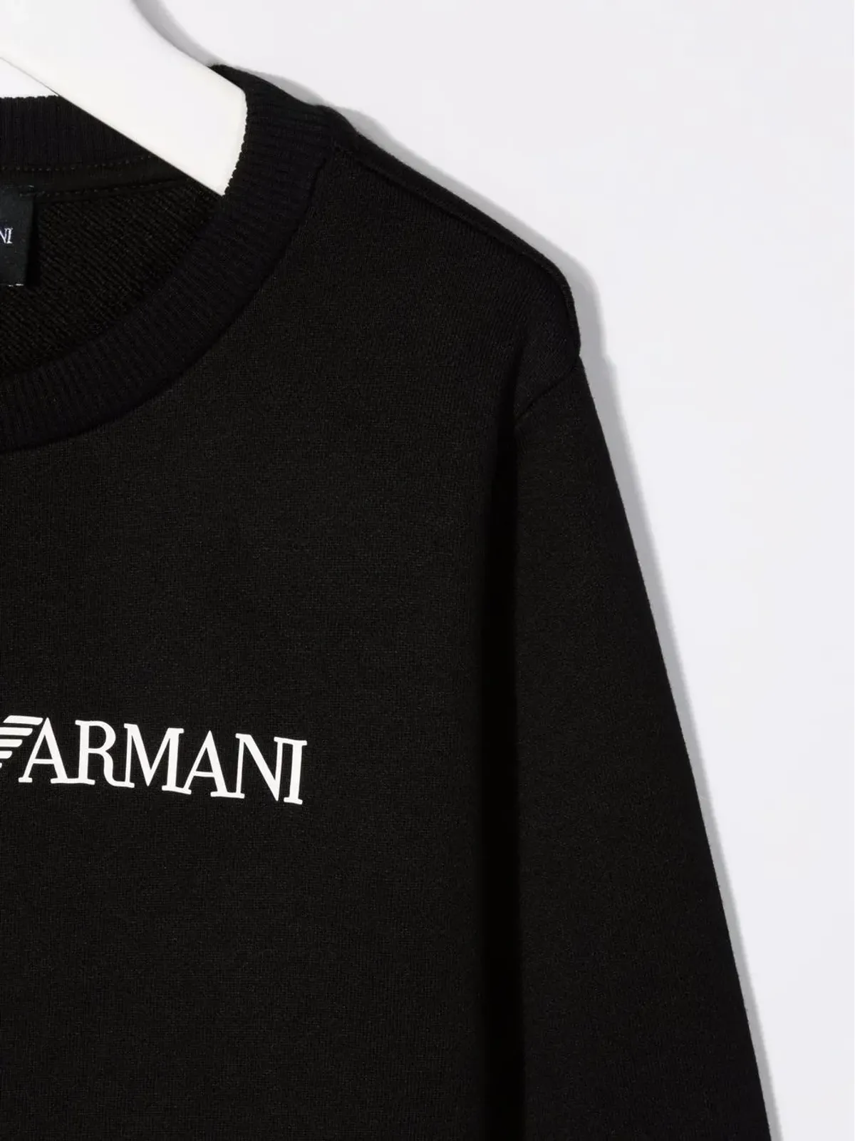 Emporio Armani Kids ロゴプリント クルーネック スウェット - ブラック - 画像3