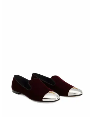 Giuseppe Zanotti Dalila カップトゥ・キャップ ローファー（レッド） - サムネイル2