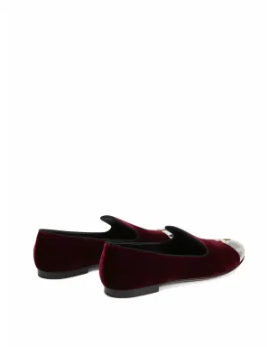 Giuseppe Zanotti Dalila カップトゥ・キャップ ローファー（レッド） - サムネイル3