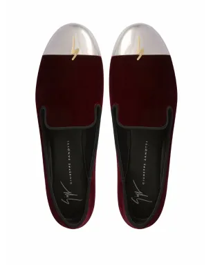 Giuseppe Zanotti Dalila カップトゥ・キャップ ローファー（レッド） - サムネイル4