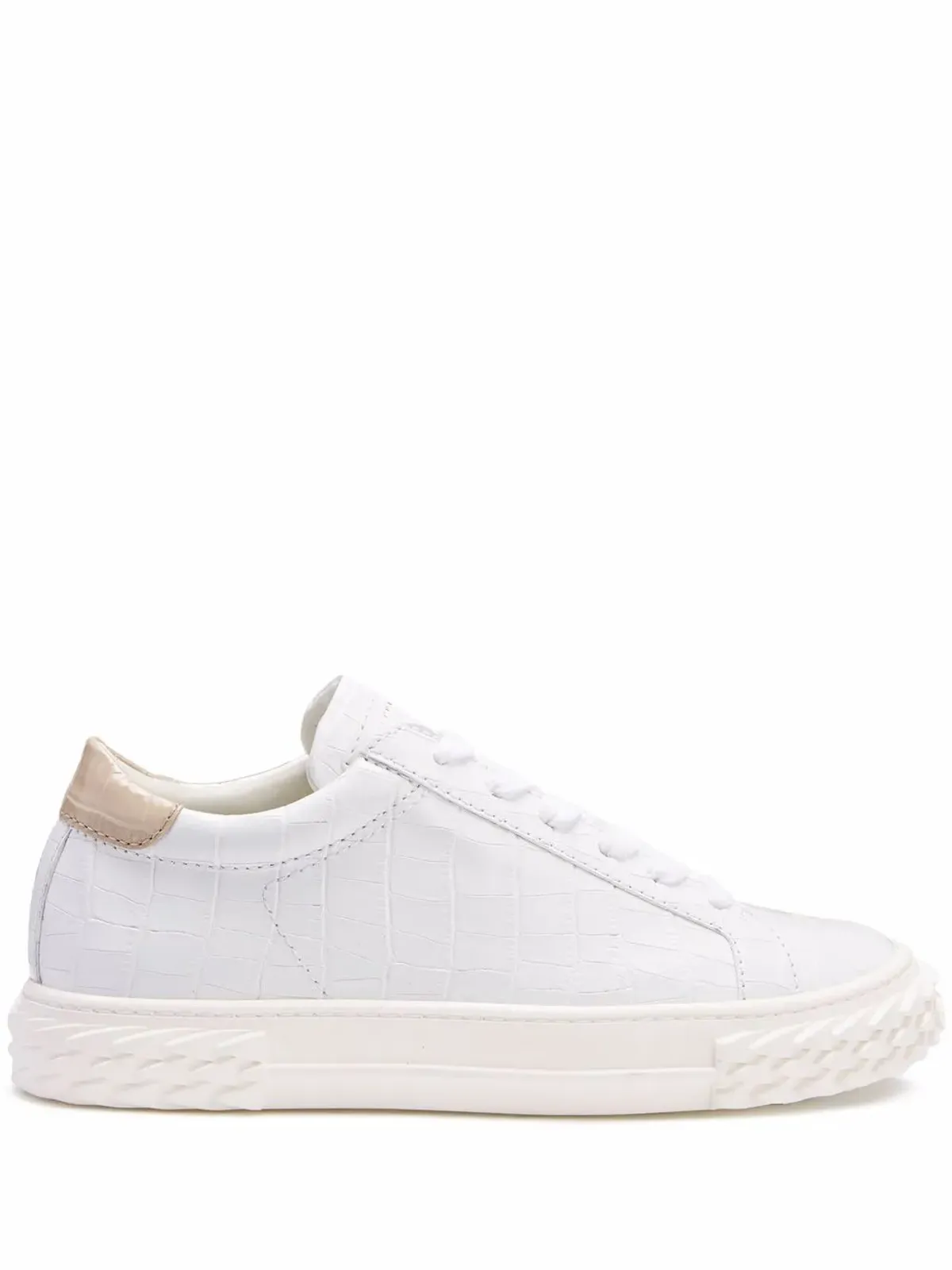 Giuseppe Zanotti Blabber レザー スニーカー - White - 画像1