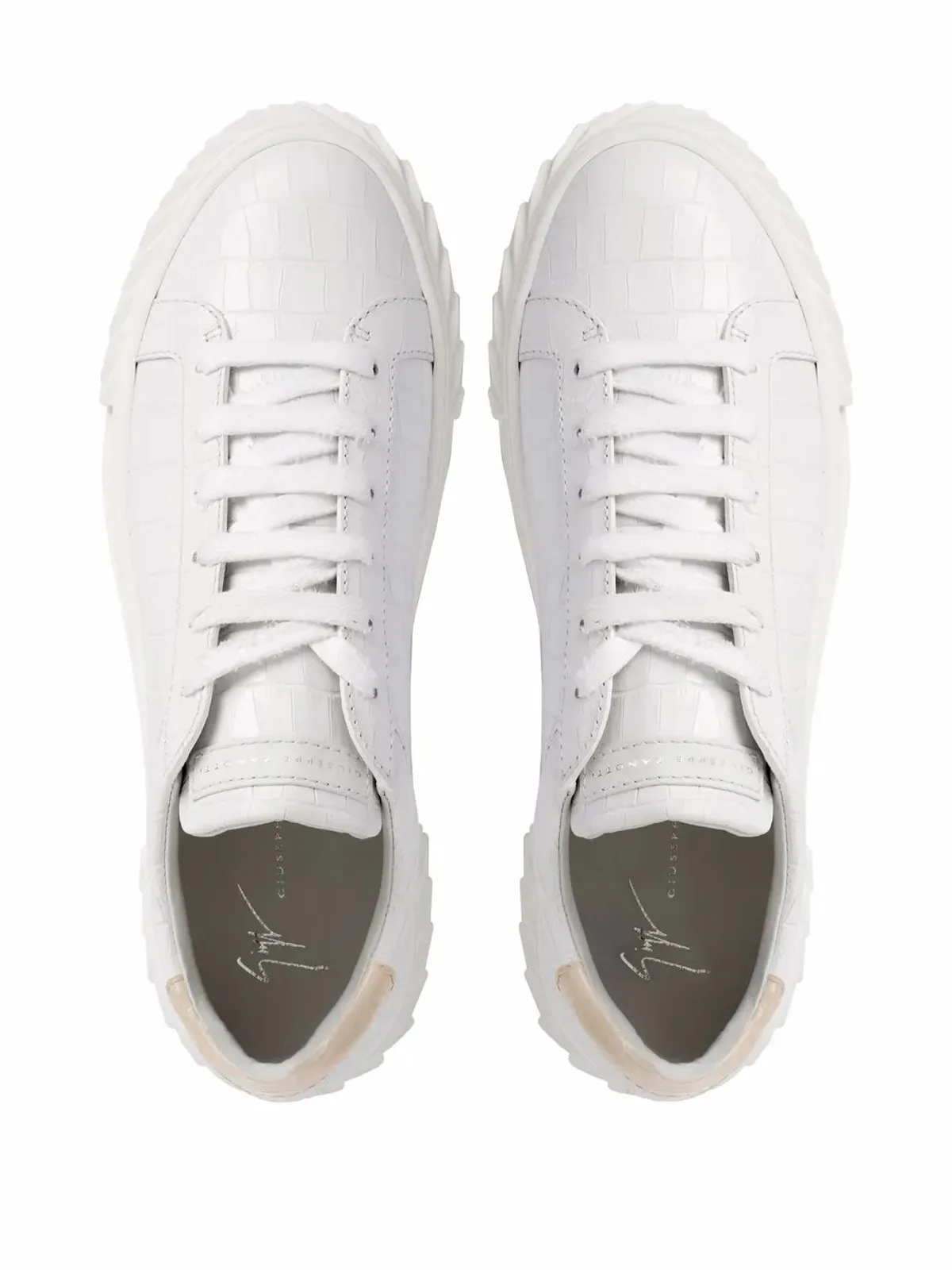 Giuseppe Zanotti Blabber レザー スニーカー - White - 画像4