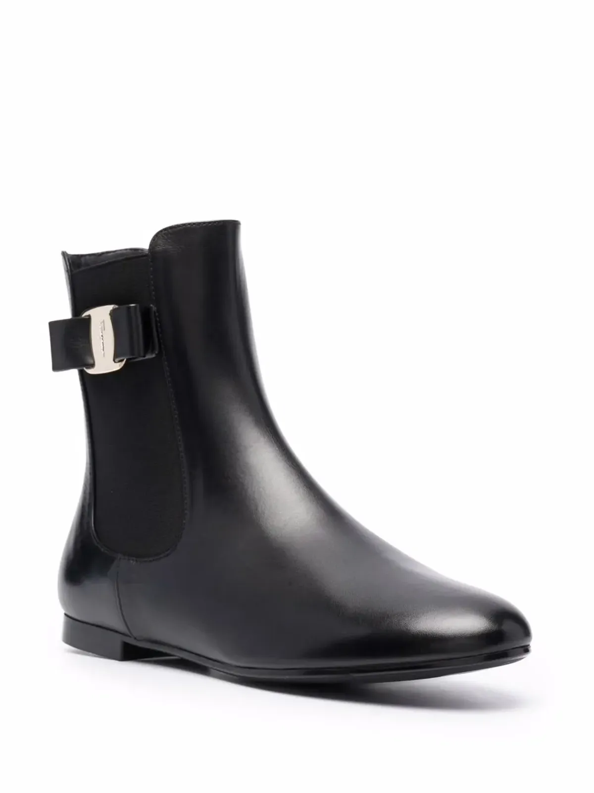 Ferragamo Vara Bow チェルシーブーツ ブラック - 画像2
