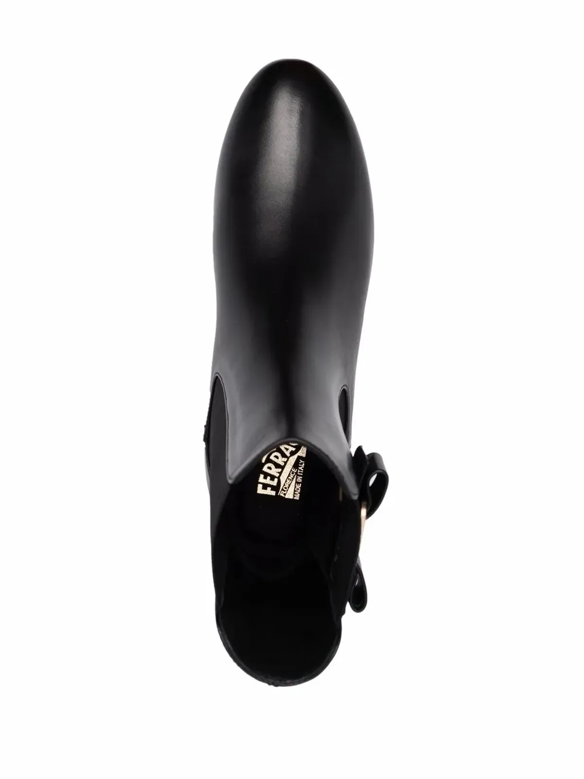 Ferragamo Vara Bow チェルシーブーツ ブラック - 画像4