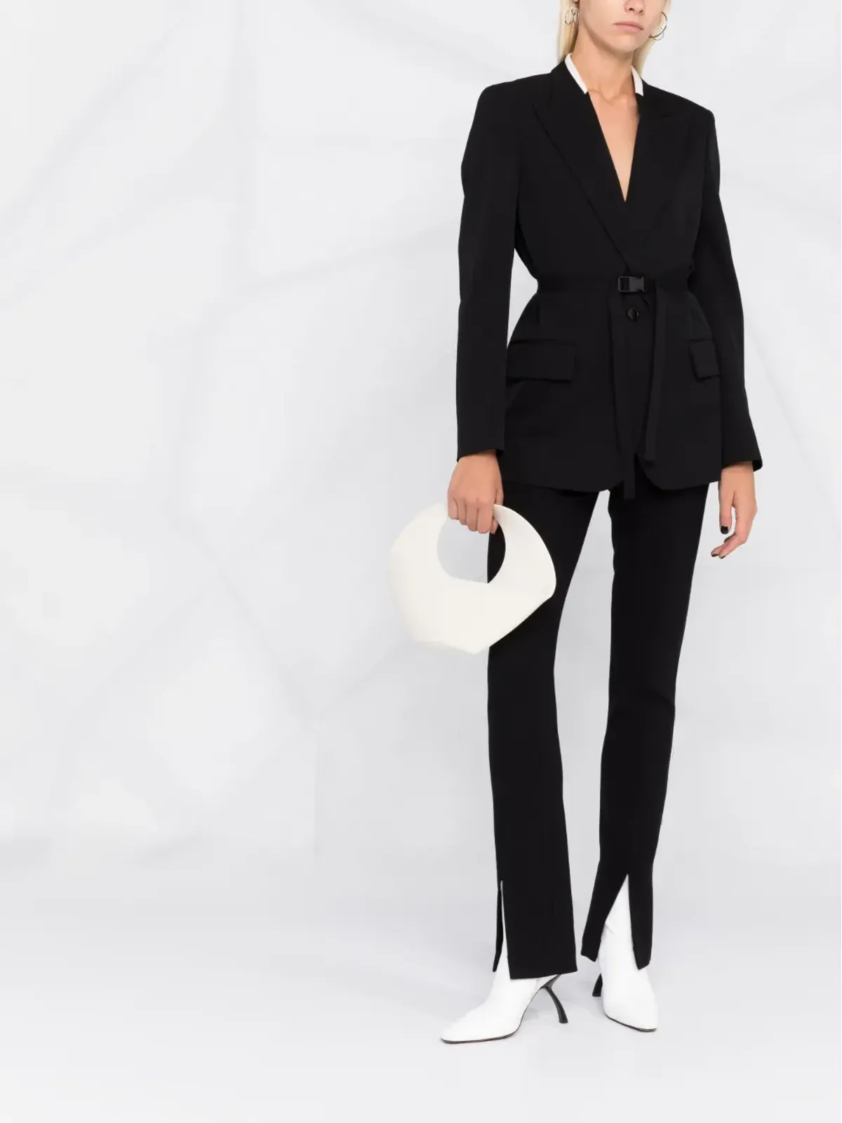 Stella McCartney シングルブレストベルト付きブレザー - 画像2