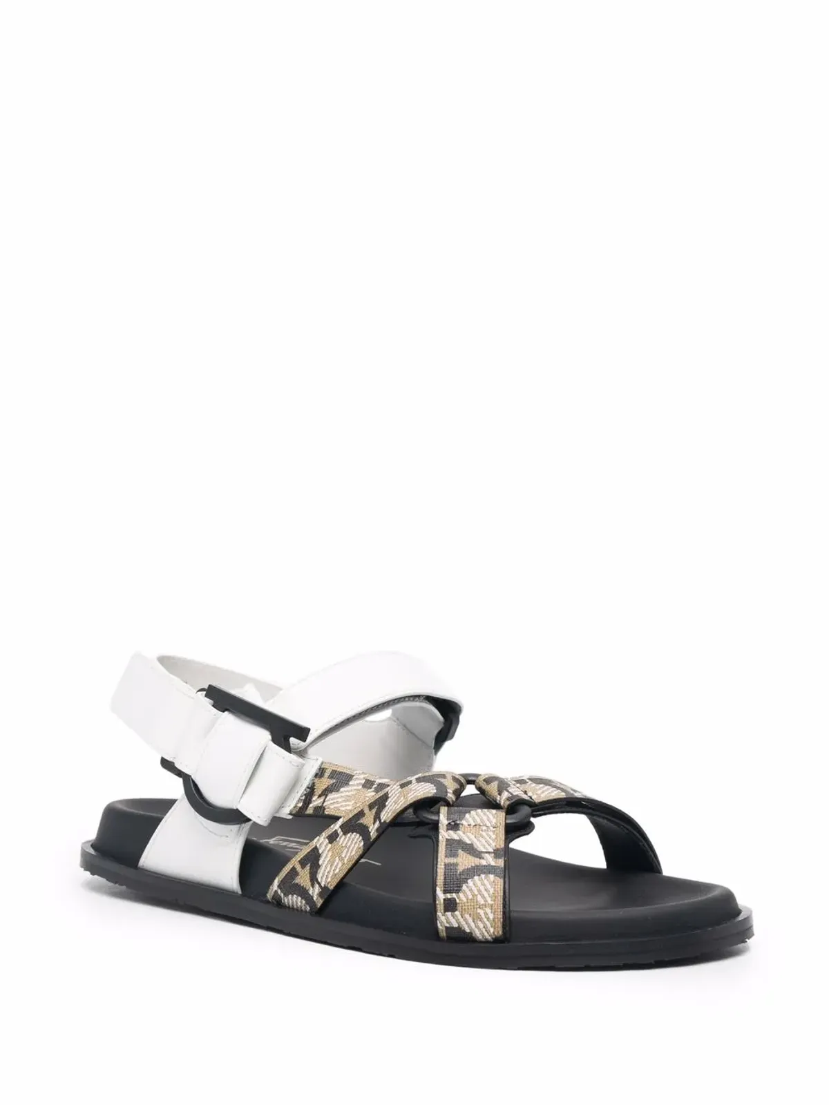 Ferragamo オープントゥバックル付きサンダル - 画像2