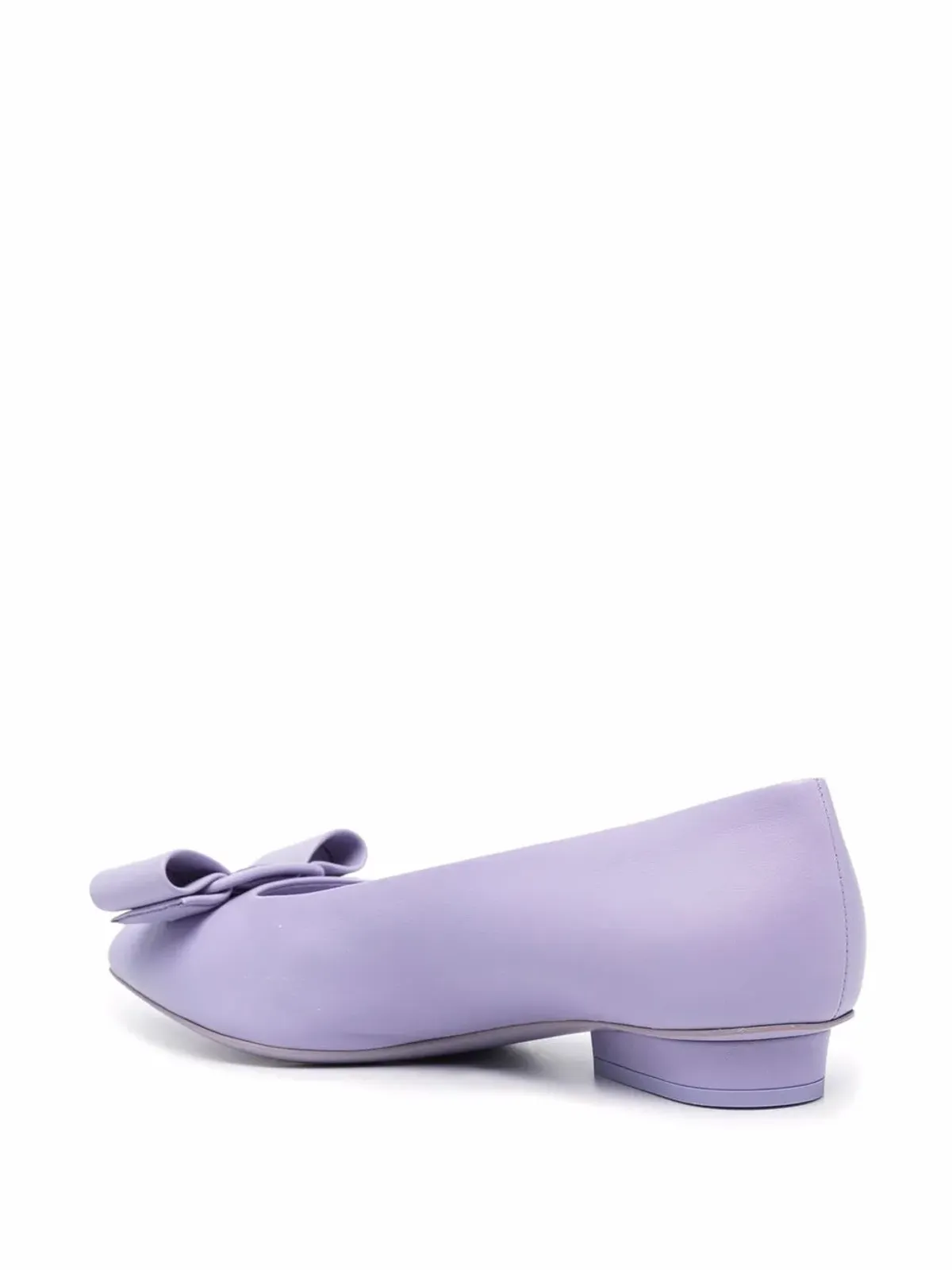 Ferragamo Viva bow flat pumps - Purple - 画像3