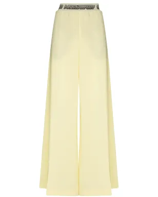 Stella McCartney ロゴ入りウエストバンド パラッツォパンツ イエロー - サムネイル1