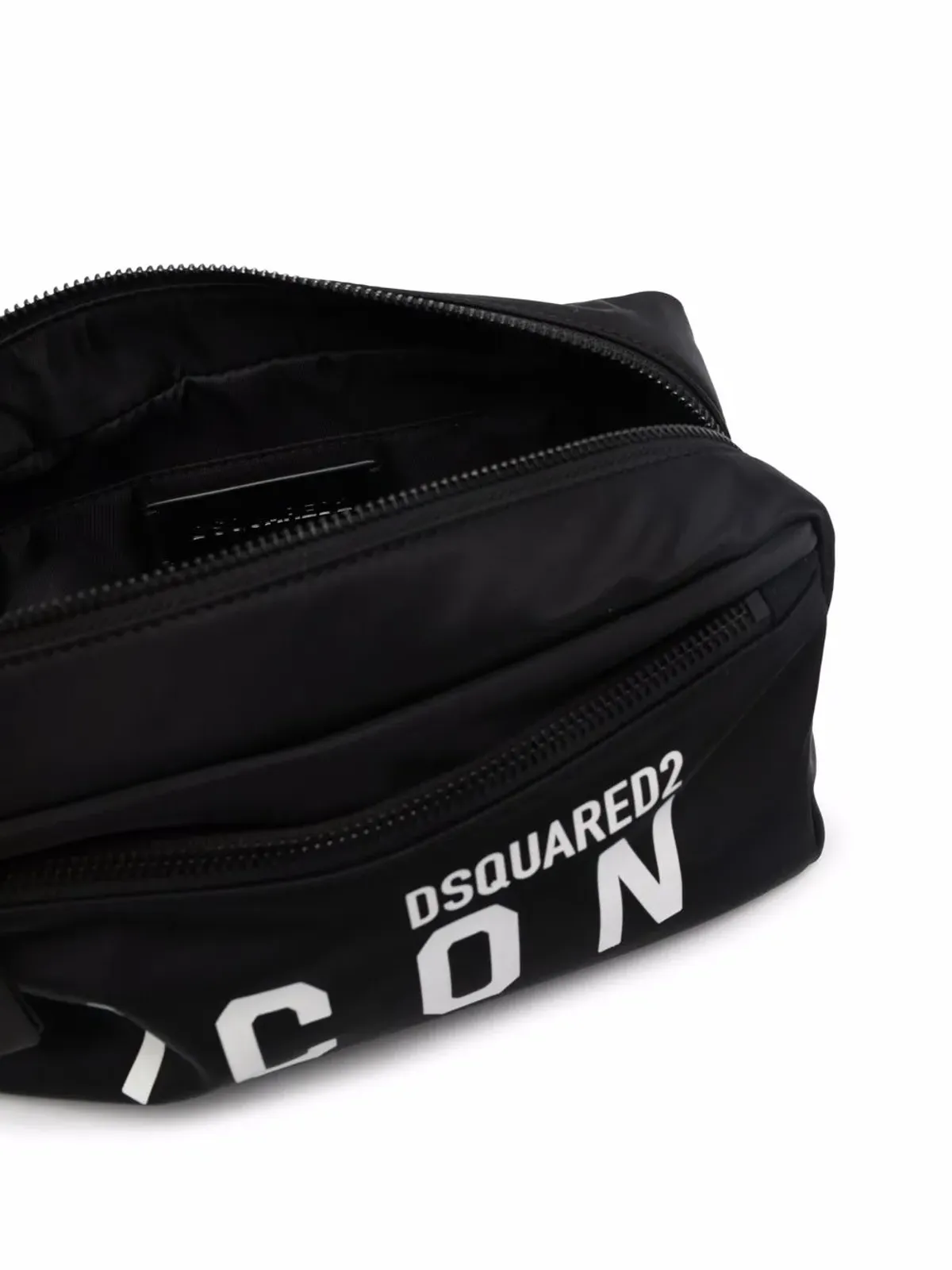 DSQUARED2 ロゴプリントジップ付き洗面バッグ - 画像4