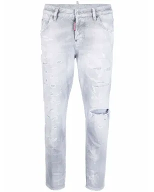 DSQUARED2 ハイライズ クロップドジーンズ - サムネイル1