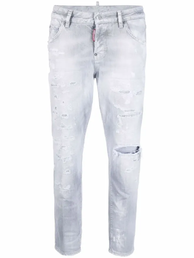 Dsquared2 DSQUARED2 ハイライズ クロップドジーンズの商品画像