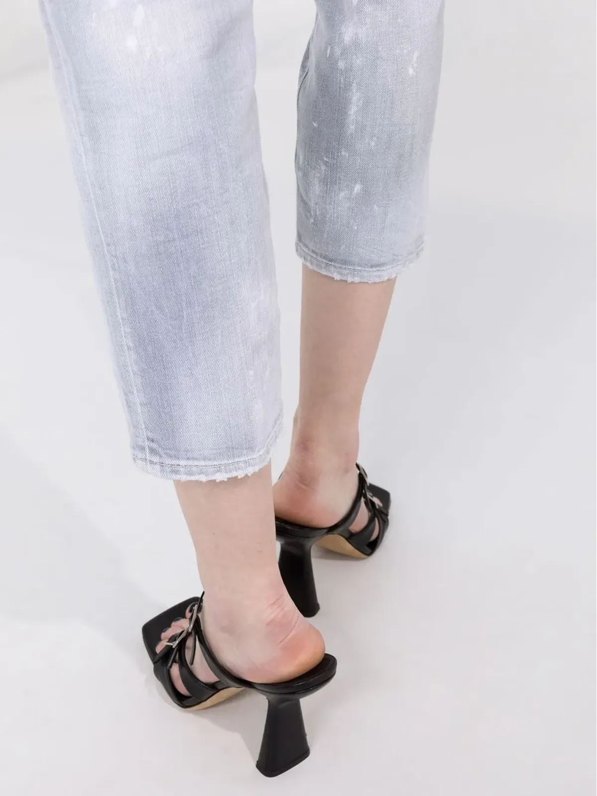 DSQUARED2 ハイライズ クロップドジーンズ - 画像3