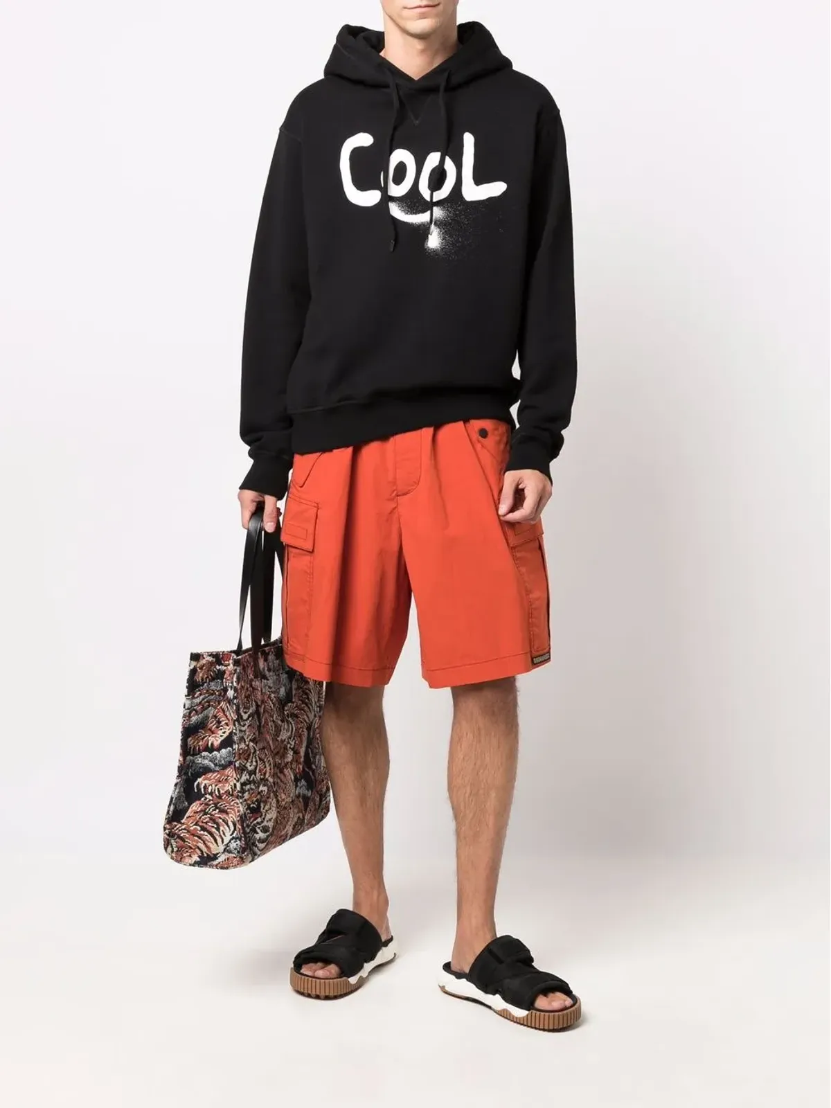 DSQUARED2 コントラストステッチングカーゴパンツ - 画像2