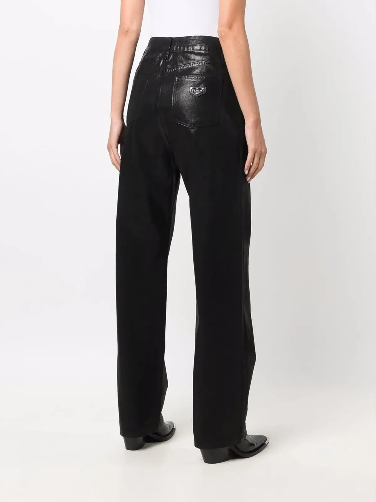 Philipp Plein アイコニック プレイン ルーズデニムジーンズ - 画像4