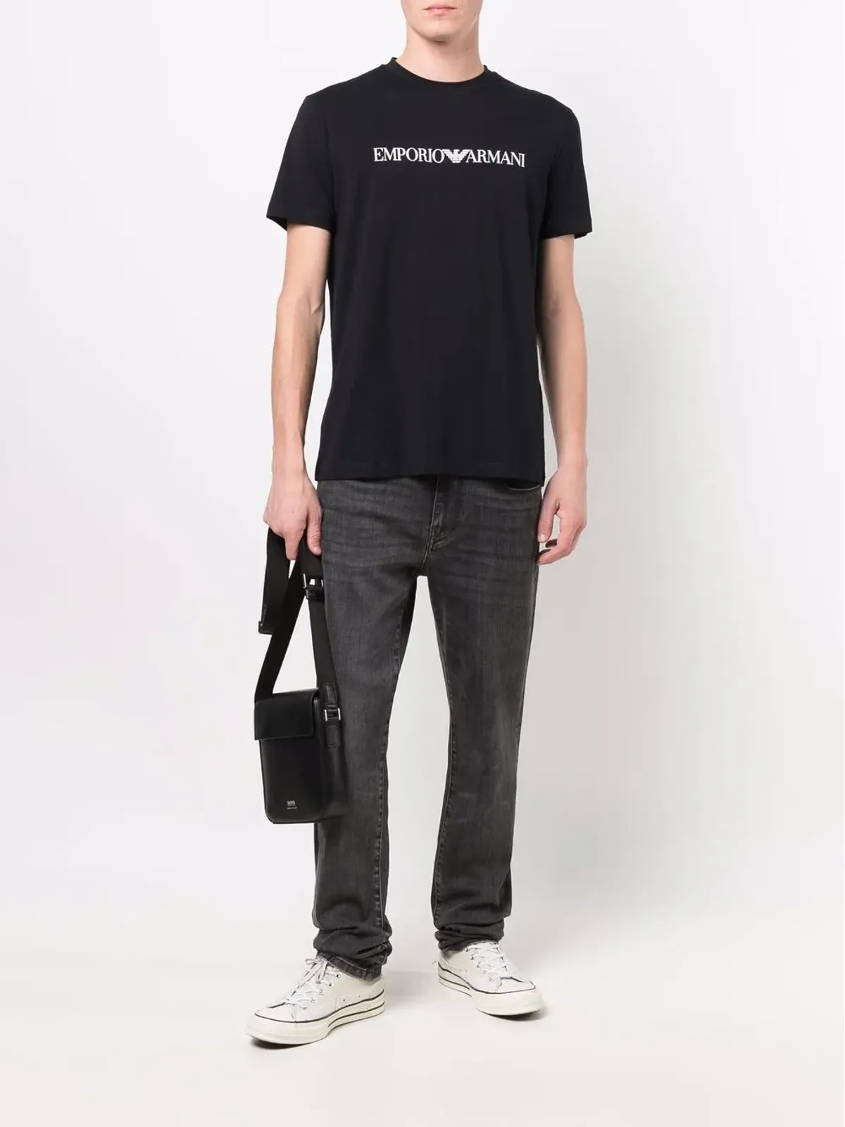 Emporio Armani ロゴプリント Tシャツ - 画像2