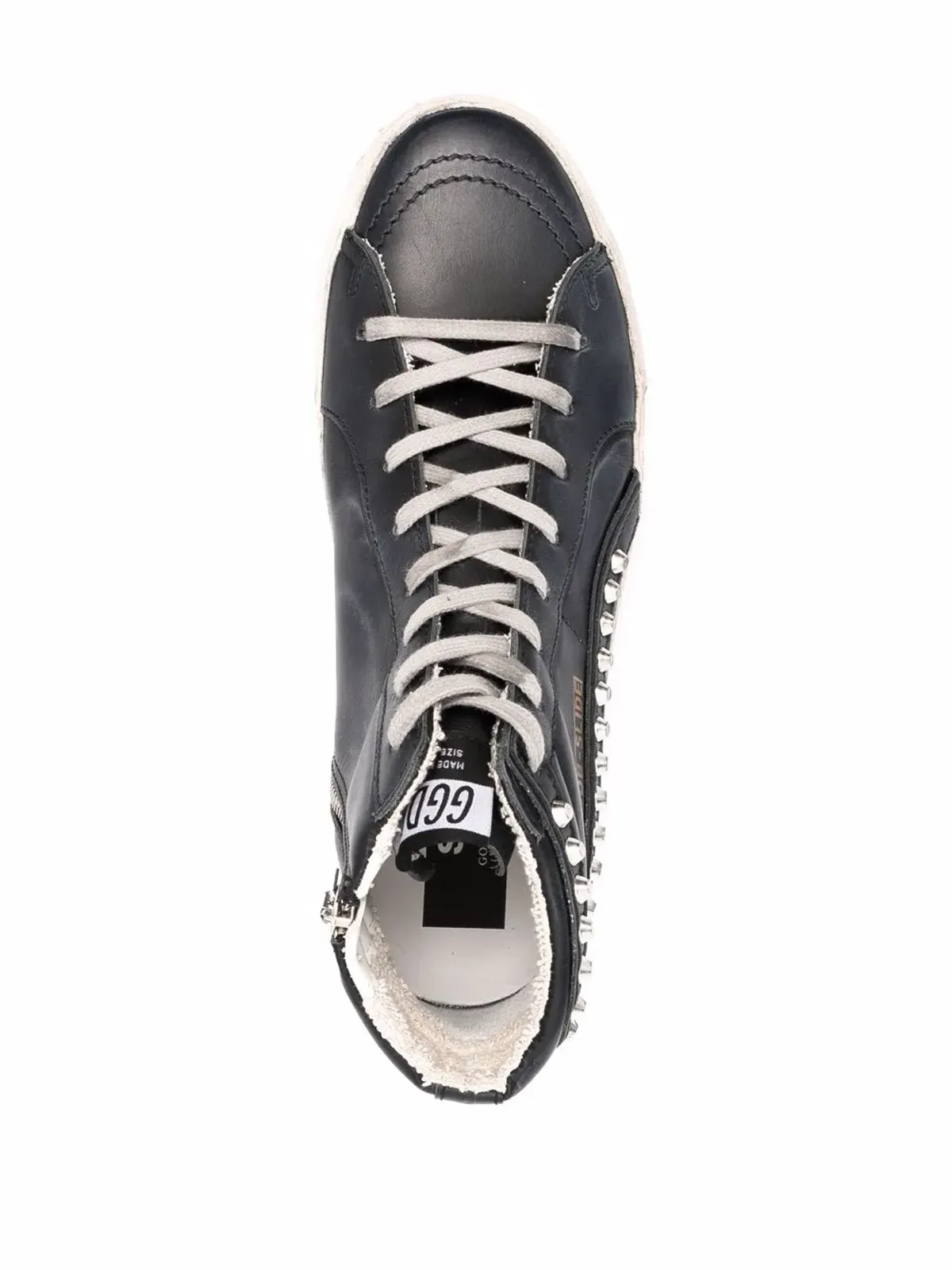 Golden Goose スライド クラシック ハイトップ distressed スニーカー - 画像4