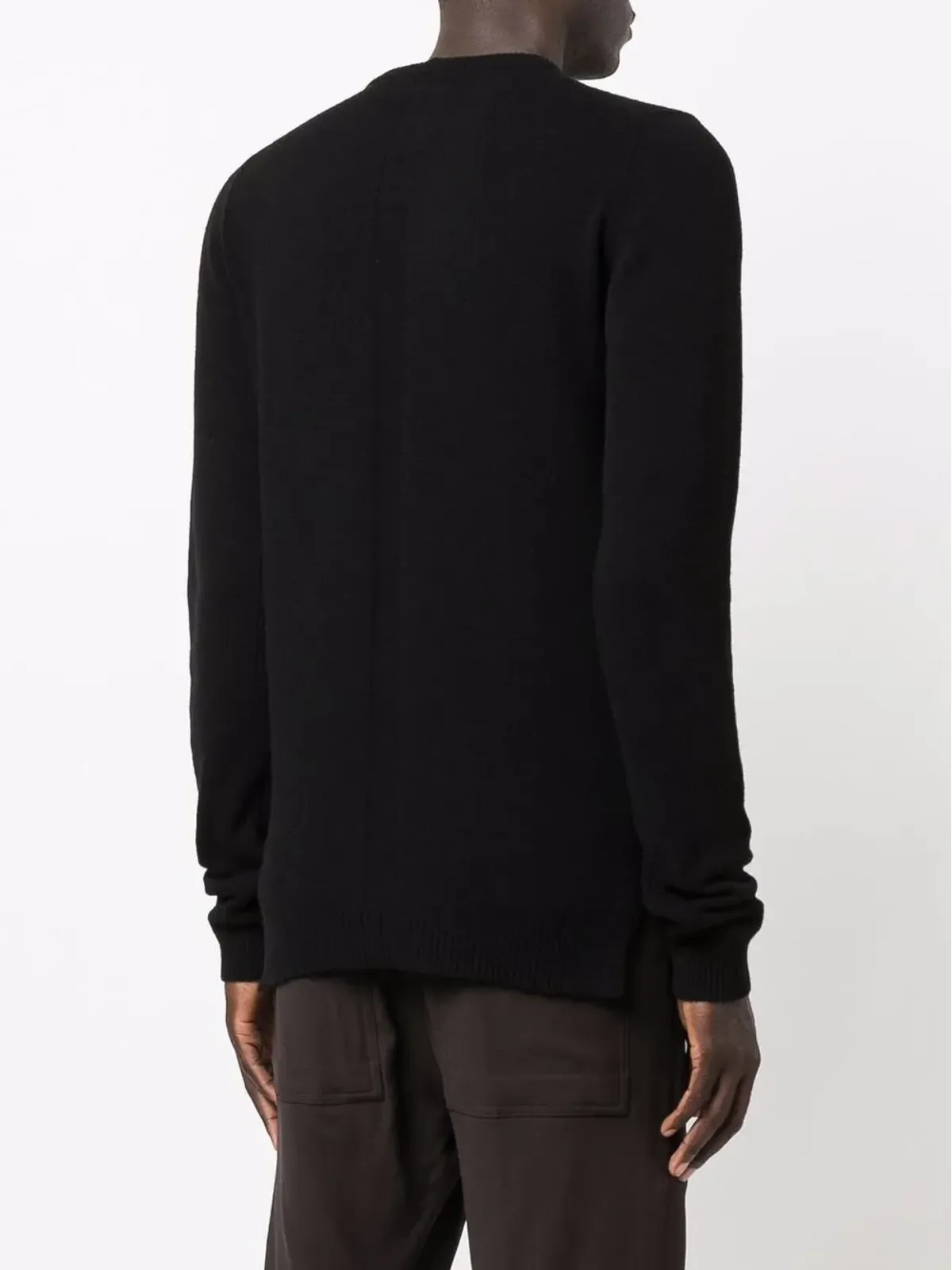 Rick Owens クルーネック リブトリム ジャンパー - 画像4