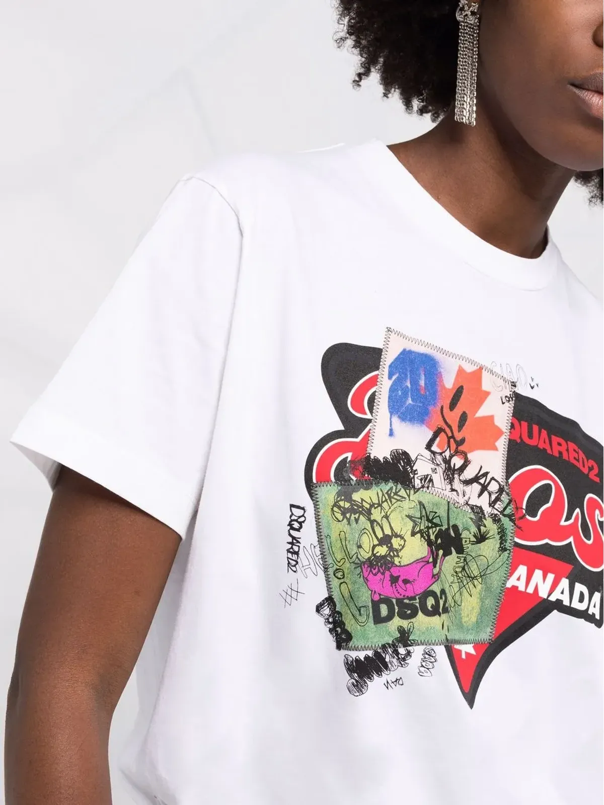 DSQUARED2 グラフィックプリント クルーネックTシャツ - 画像5