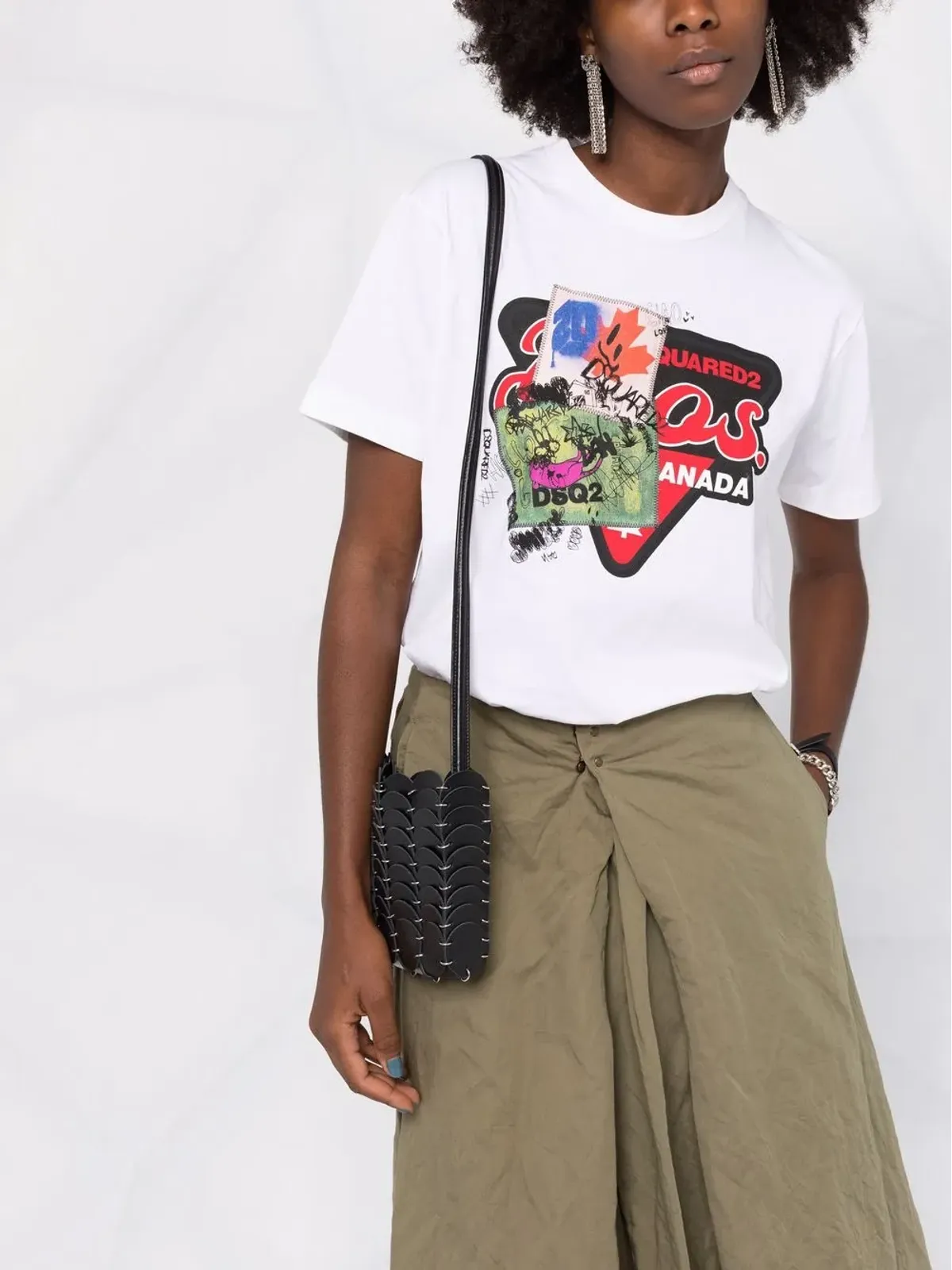 DSQUARED2 グラフィックプリント クルーネックTシャツ - 画像3