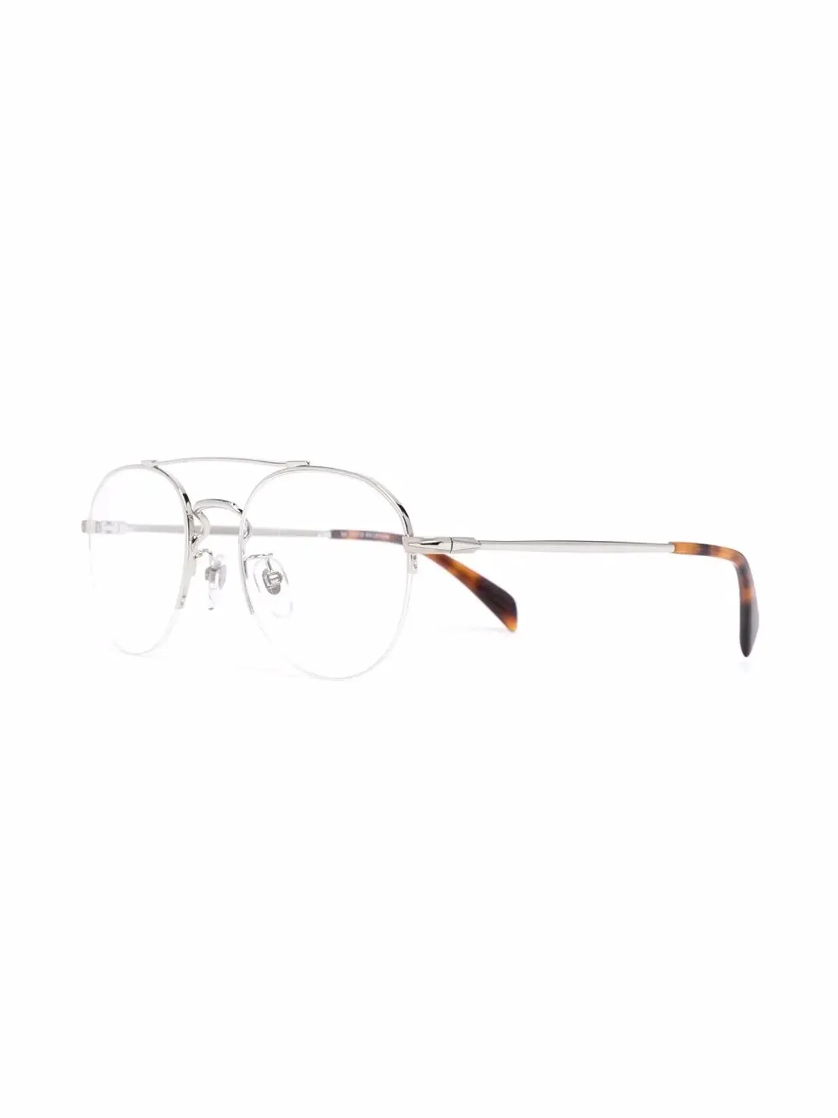 Eyewear by David Beckham べっ甲風パイロットフレーム眼鏡 - 画像2
